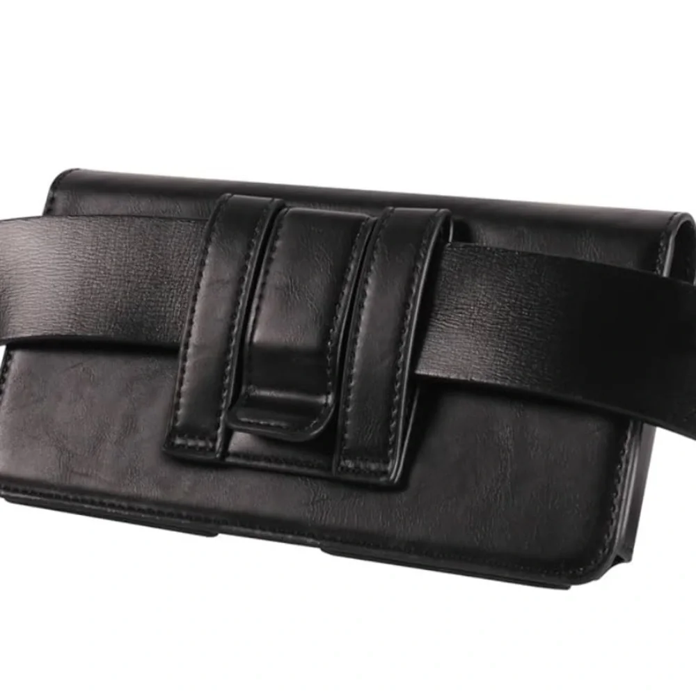 Black Leather Phone Holster